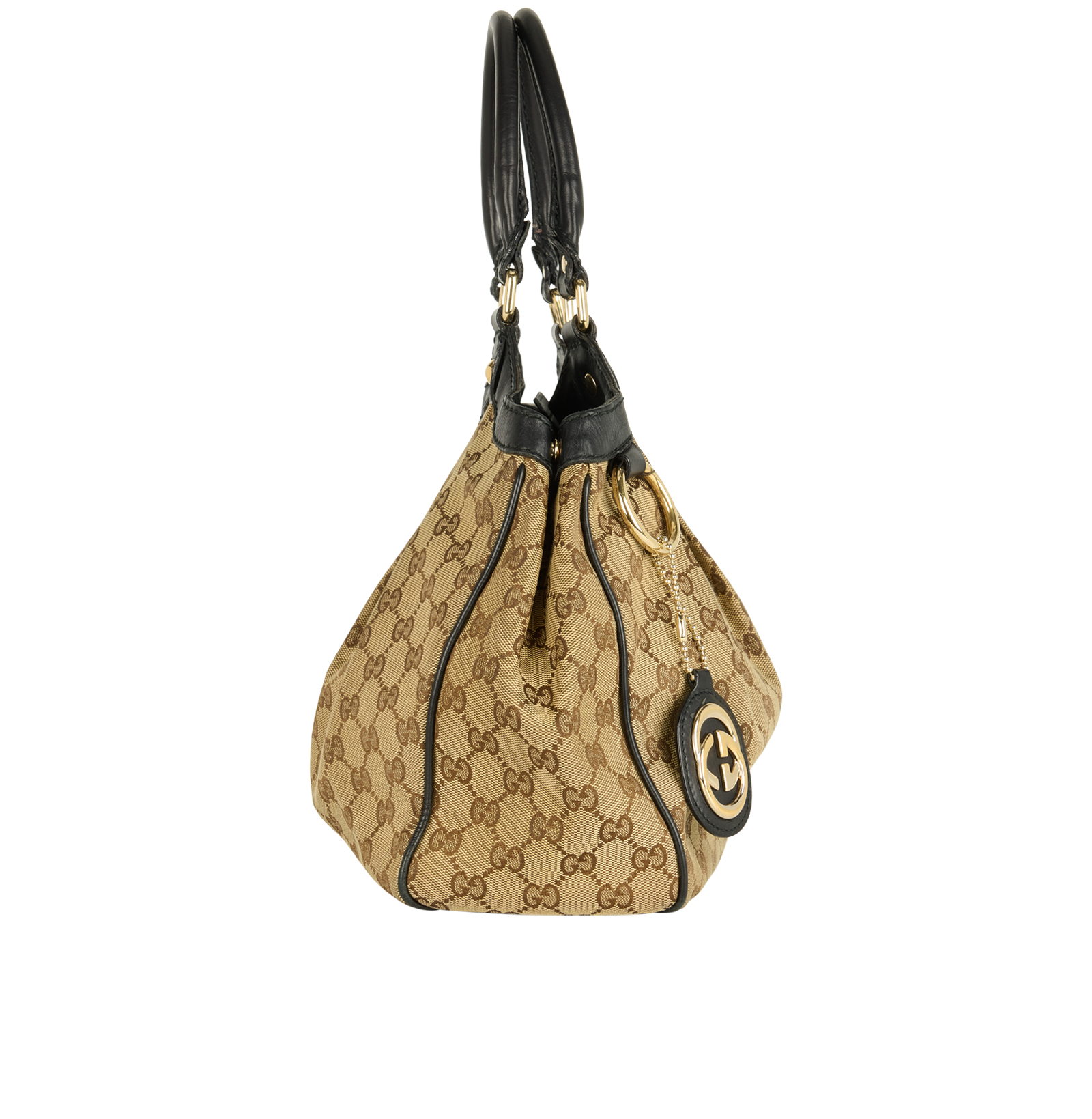 Sukey GG Tote, &pound;330, Handbags, Brown, Canvas, Side view